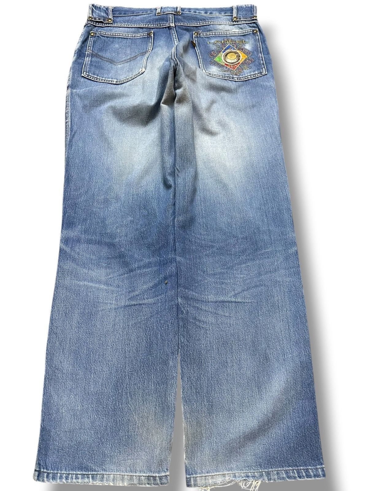 Lancel Vintage Lancel Paris Faded Wash Distressed Denim Size US 32 / EU 48 - 7 Thumbnail