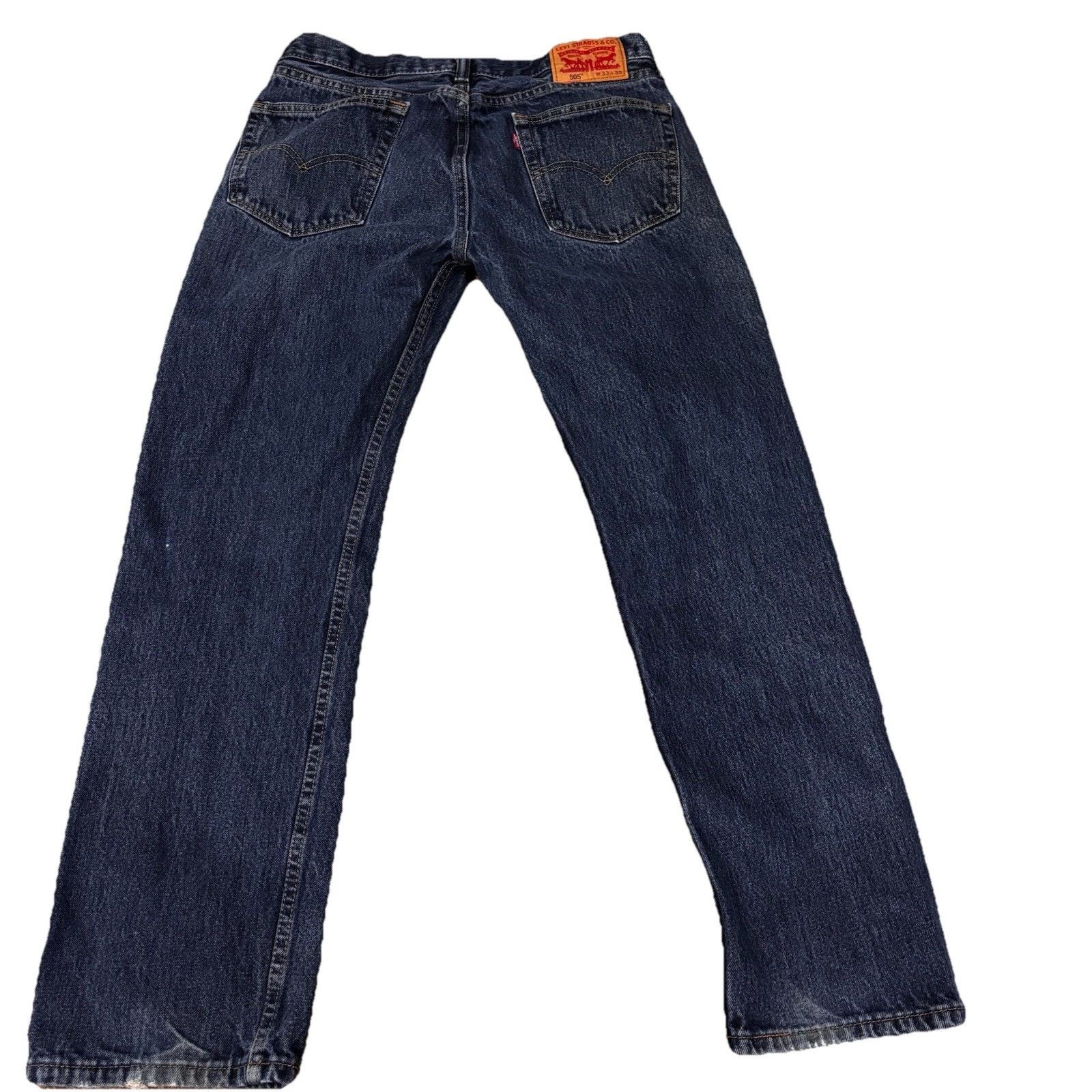 Levi's Levi’s 505 Jeans Medium Blue 33X30 (Tagged 33x32) Straight Size US 33 - 2 Thumbnail