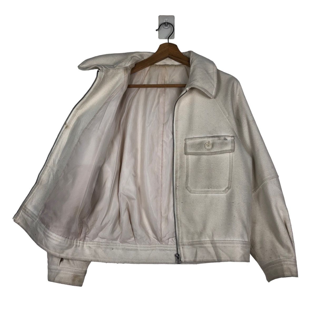 Japanese Brand × Vintage 📌VINTAGE CROPPED WOOL BIKER JACKET GU Size US M / EU 48-50 / 2 - 12 Thumbnail