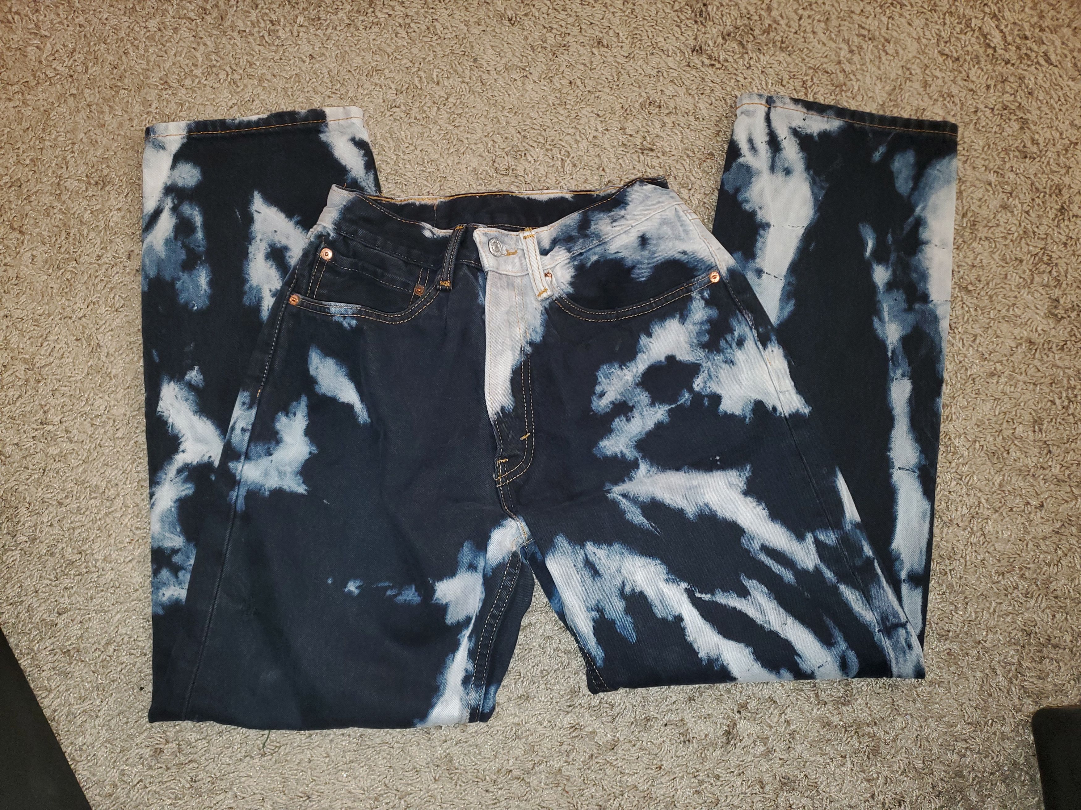 Levi's Unisex Tie-Dye 505 Levi Jeans- 24X30 Size 24" / US 00 / IT 34 - 1 Thumbnail