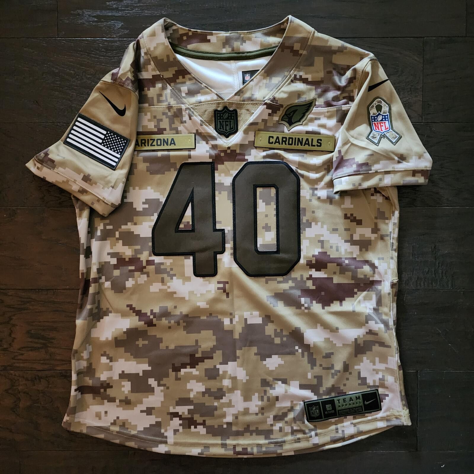 Nike Arizona Cardinals NFL Camo Football Jersey #40 Tillman Size ONE SIZE - 5 Thumbnail