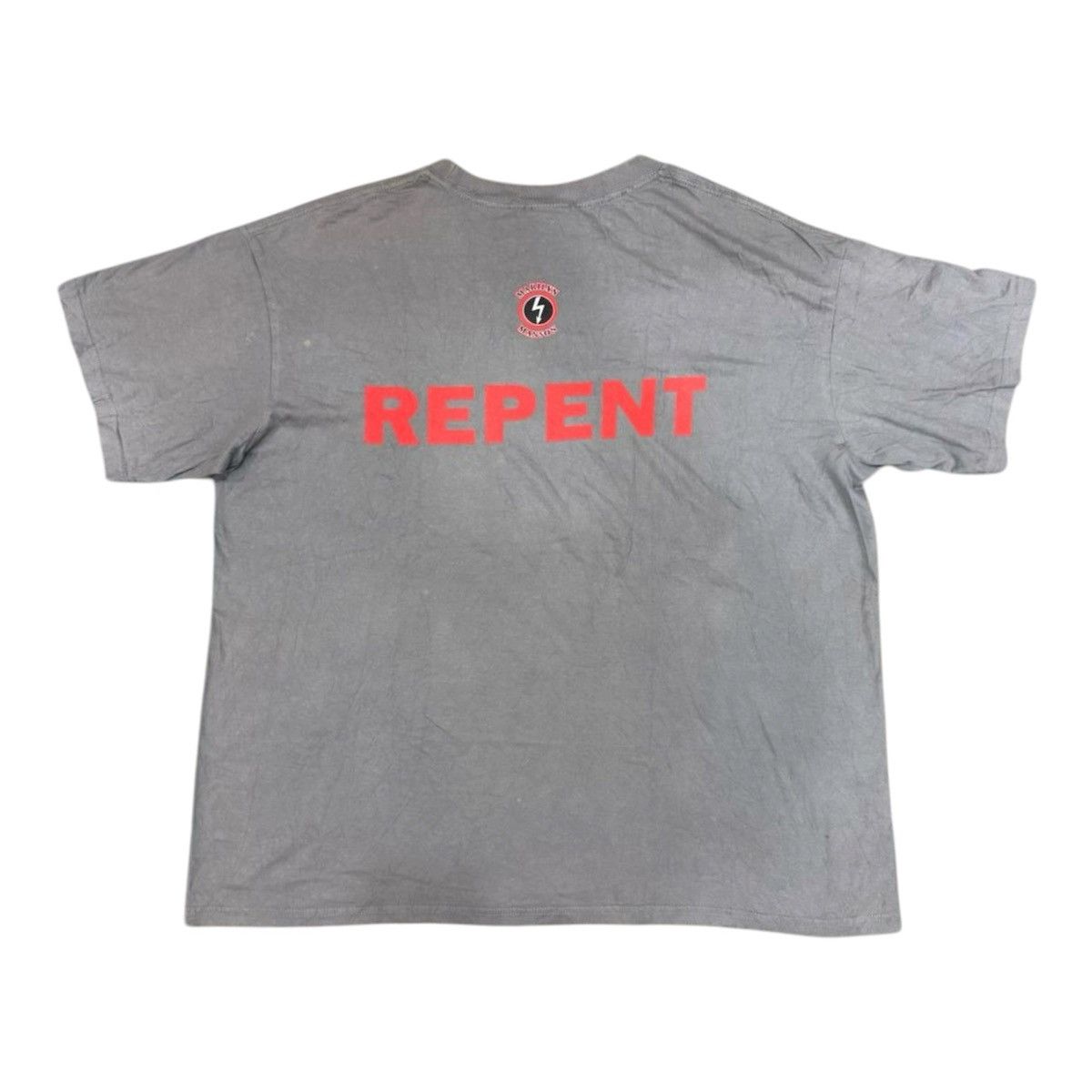 Band Tees Vtg Marilyn Manson AntiChrist Supestar Repent Size US L / EU 52-54 / 3 - 2 Thumbnail