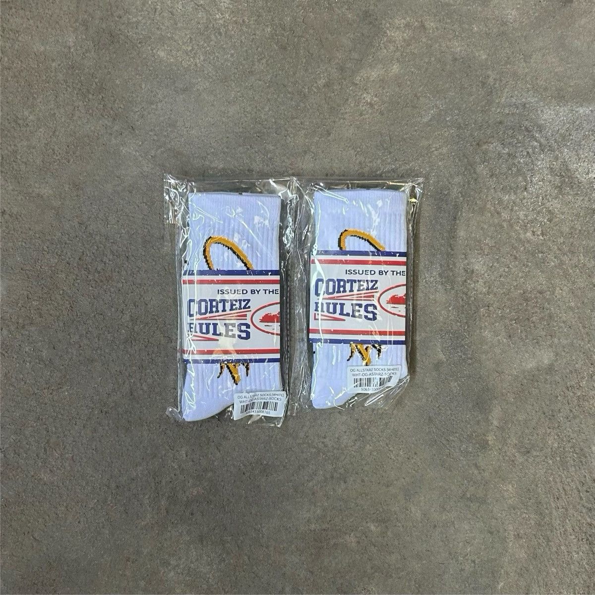Corteiz Corteiz OG Allstarz White Socks Size ONE SIZE - 1 Thumbnail