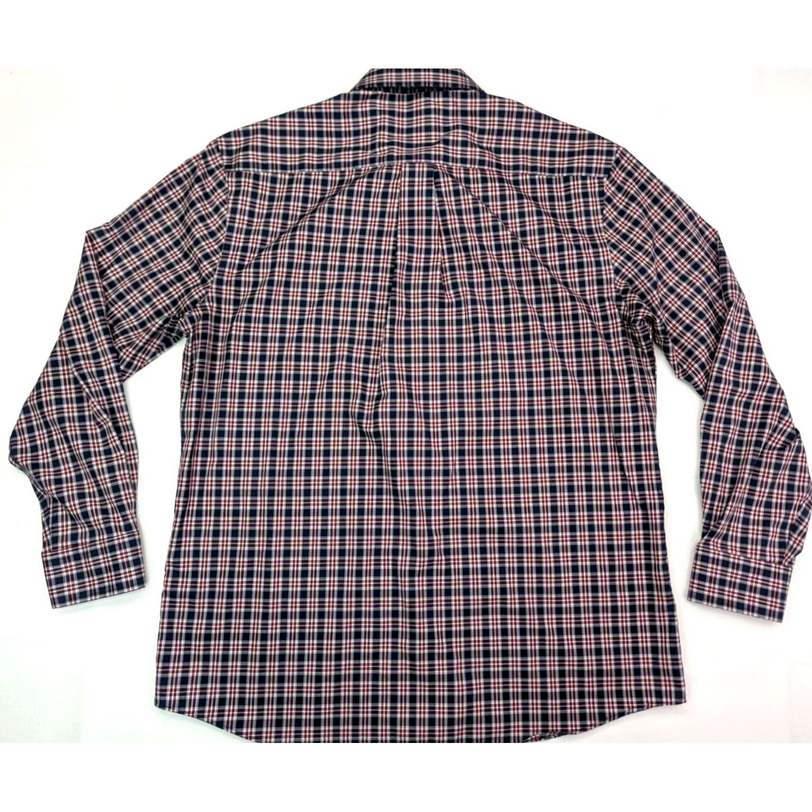 Jos. A. Bank Jos. A. Bank Travelers Collection Button-Up Shirt Men L Plaid Red Blue Seasonal All Seasons, Fall Winter, Spring, Travel, Pocketed, Regular Fit Size US L / EU 52-54 / 3 - 6 Thumbnail