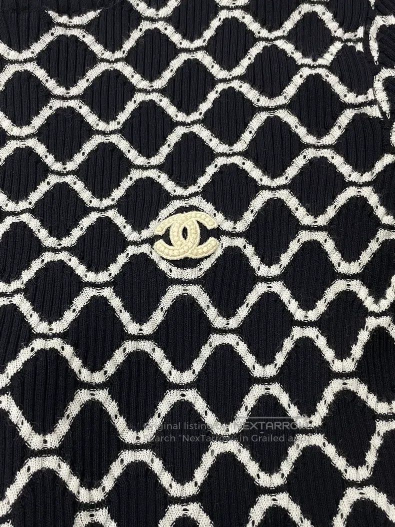 Chanel Chanel Black and white colour block diamond check double C Size XXS / US 00 / IT 34 - 2 Thumbnail