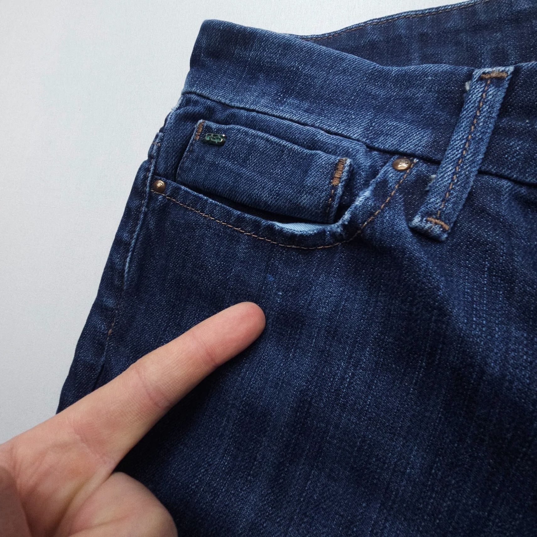 Vintage Joe's Provocateur Jeans Bootcut Low Rise Size 31 Dark Wash Denim Y2K 2000s Boho Size 24" / US 00 / IT 34 - 3 Thumbnail