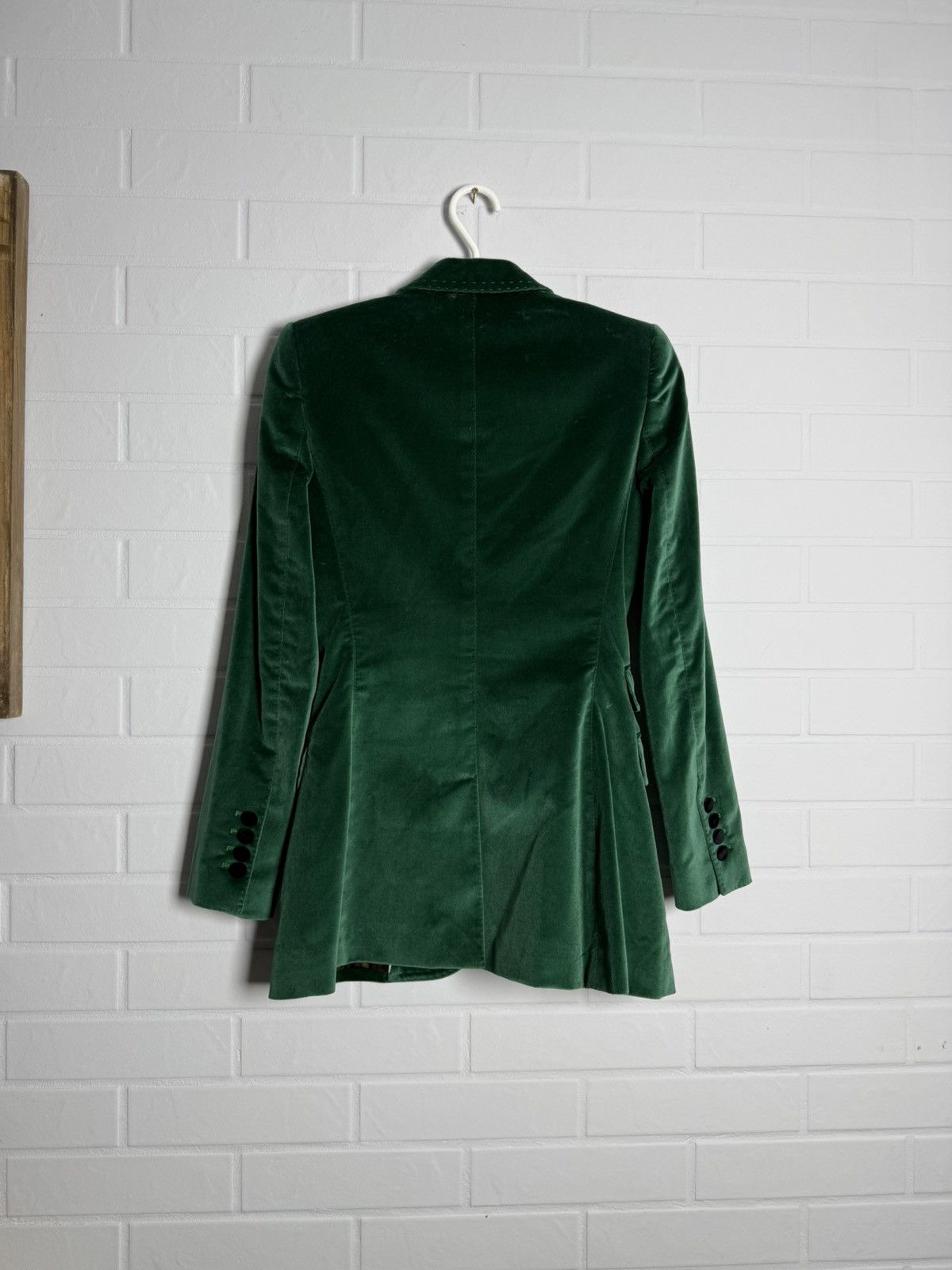 Dolce & Gabbana Dolce & Gabbana Velour Trouser Suit Green IT 40-42 US 4-6 Size XS / US 0-2 / IT 36-38 - 8 Thumbnail