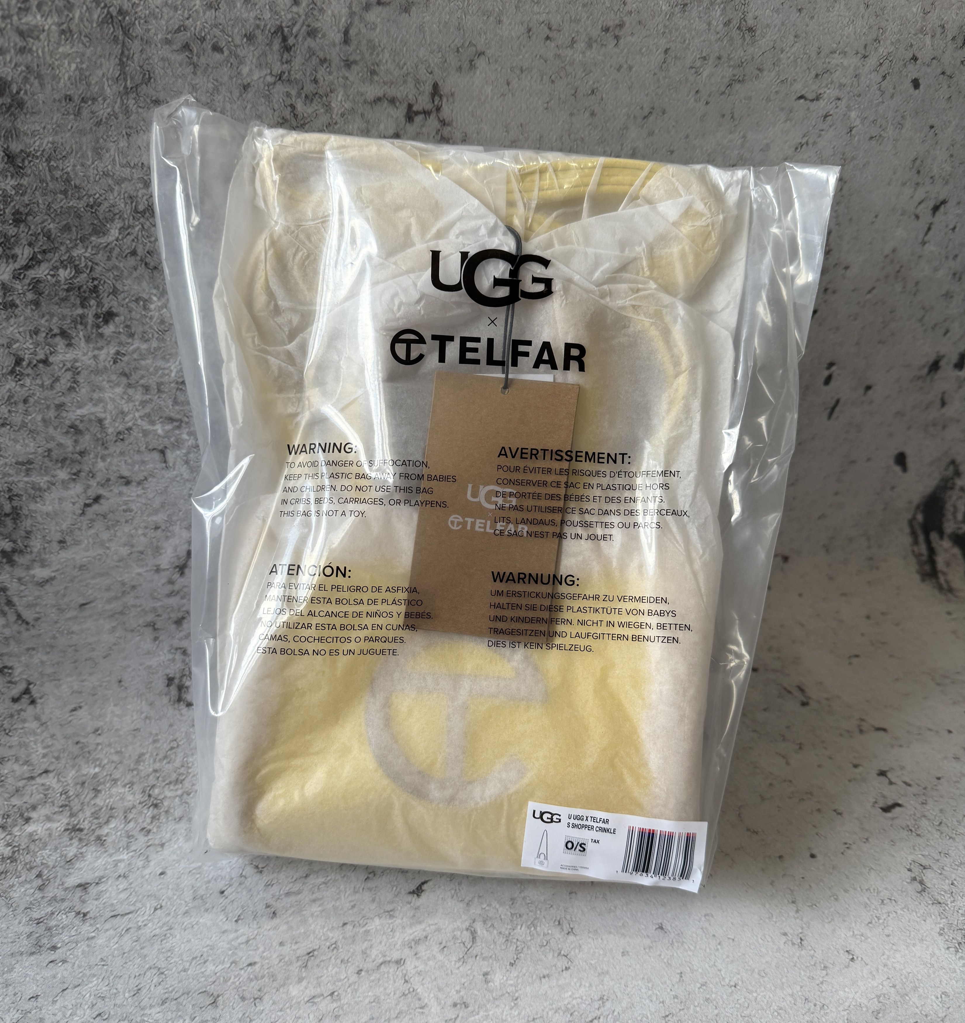 Telfar × Ugg UGG X TELFAR SHOPPER S CRINKLE O\S YELLOW Size ONE SIZE - 9 Thumbnail