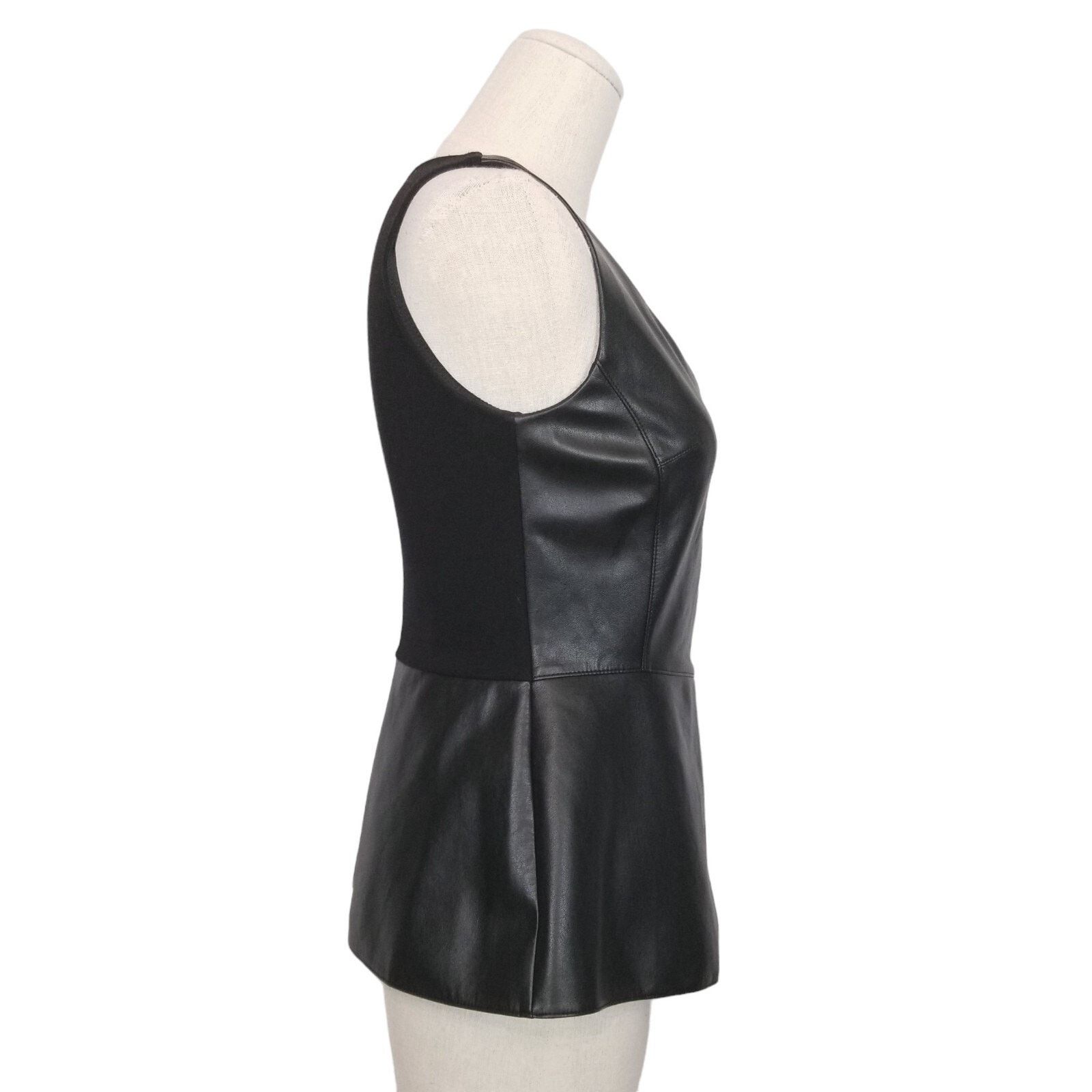 Bailey 44 Bailey 44 Gehry Sleeveless Peplum Tank Black Sz Small Size S / US 4 / IT 40 - 6 Thumbnail