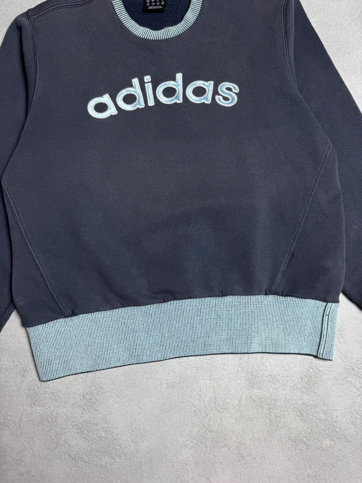 Adidas Adidas Vintage Big Logo Crewneck Cotton Boxy Sweatshirt Size US M / EU 48-50 / 2 - 4 Thumbnail