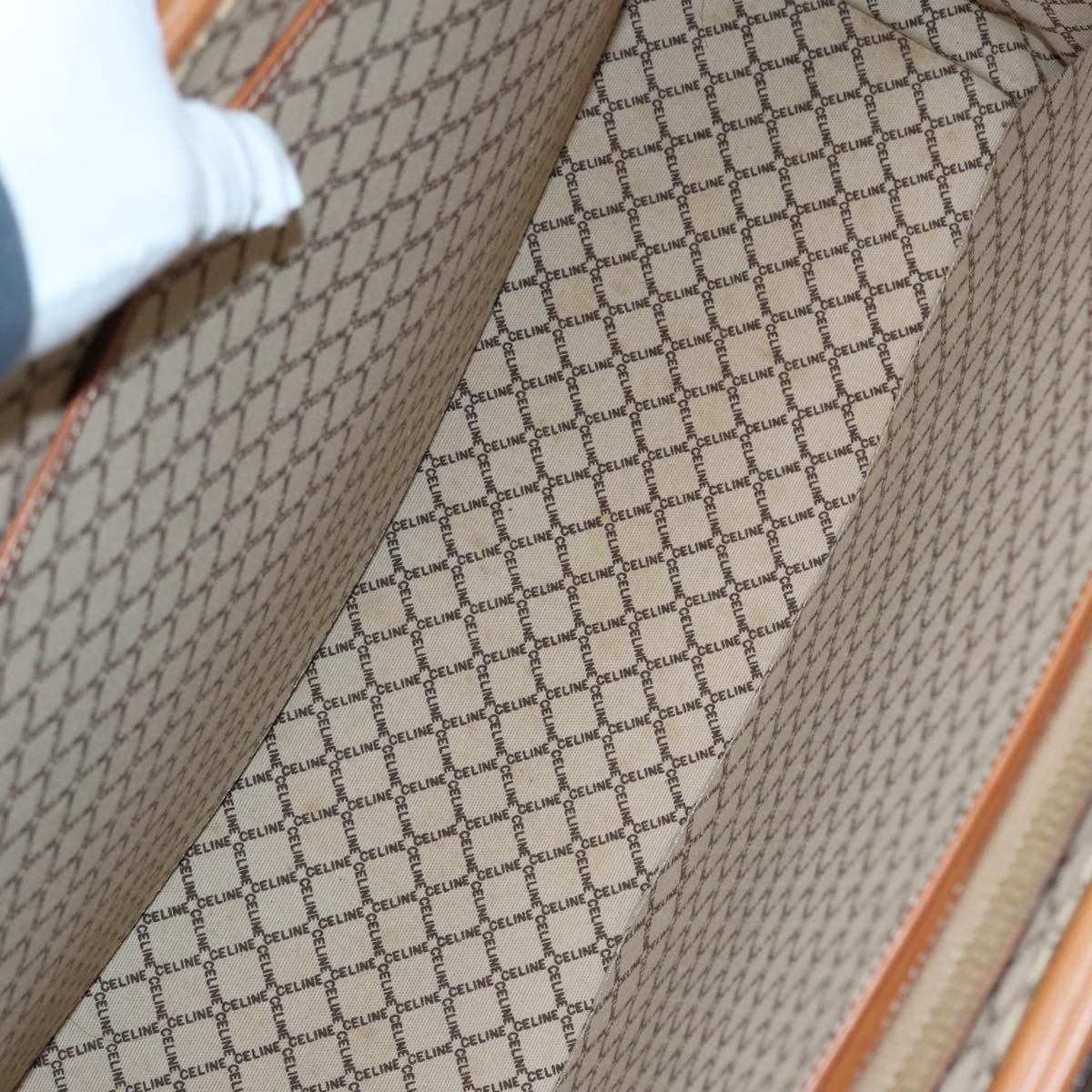 Celine CELINE Macadam Canvas Trunk Pvc Leather Gold Brown Size ONE SIZE - 11 Thumbnail