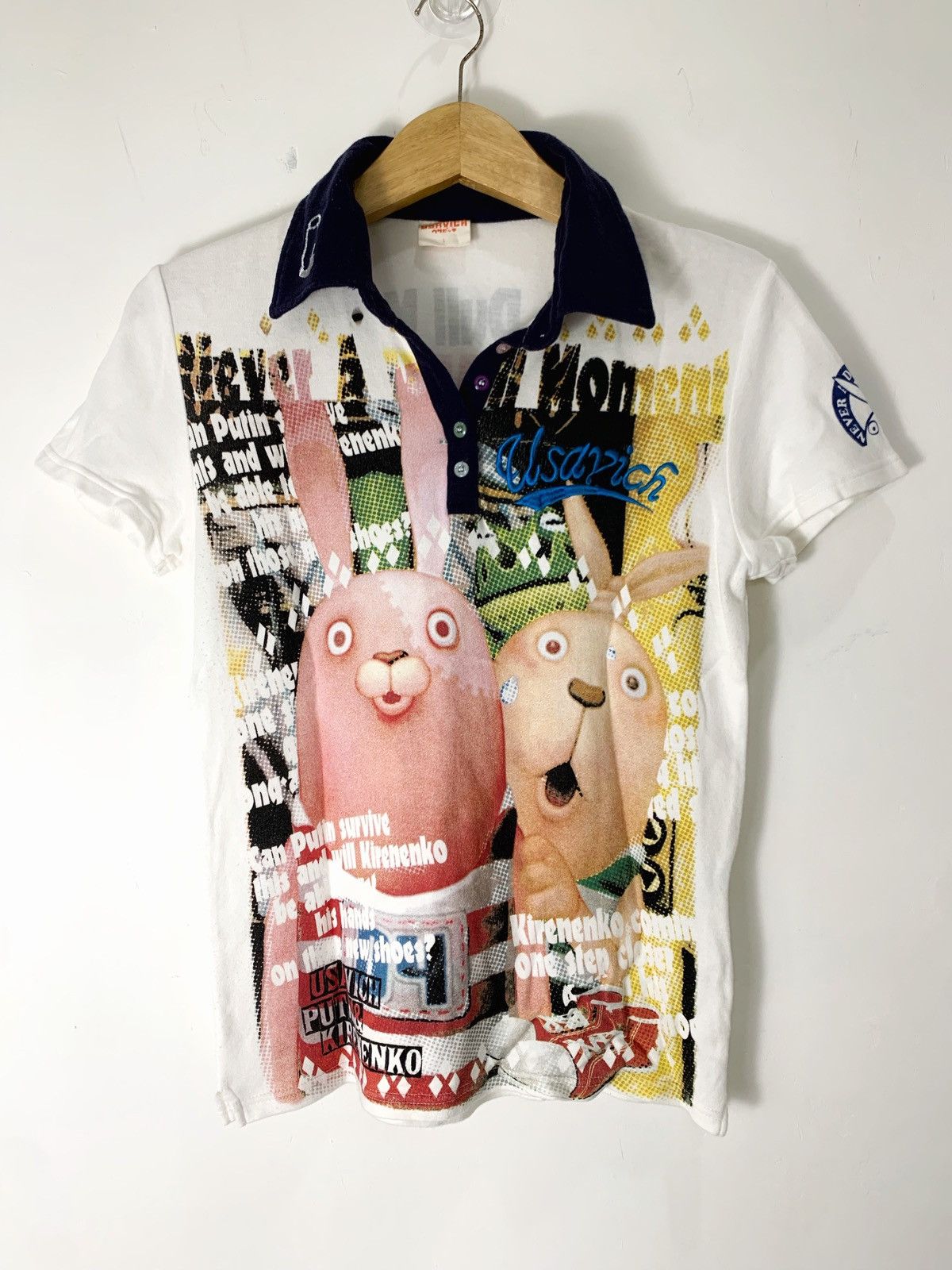 Cartoon Network art usavich polo tshirt Size XS / US 0-2 / IT 36-38 - 1 Thumbnail