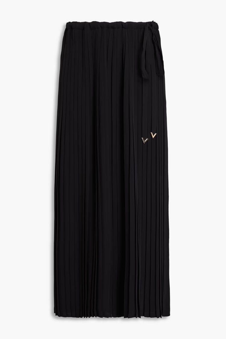 Valentino o1y0326 Midi Skirt in Black Size 26" / US 2 / IT 38 - 1 Thumbnail