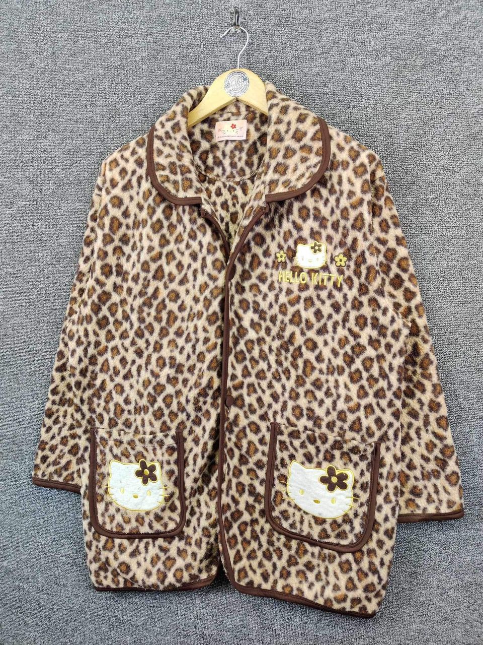 Anime Vintage Hello Kitty Sanrio Fleece Leopard Sleepwear Size US L / EU 52-54 / 3 - 2 Thumbnail
