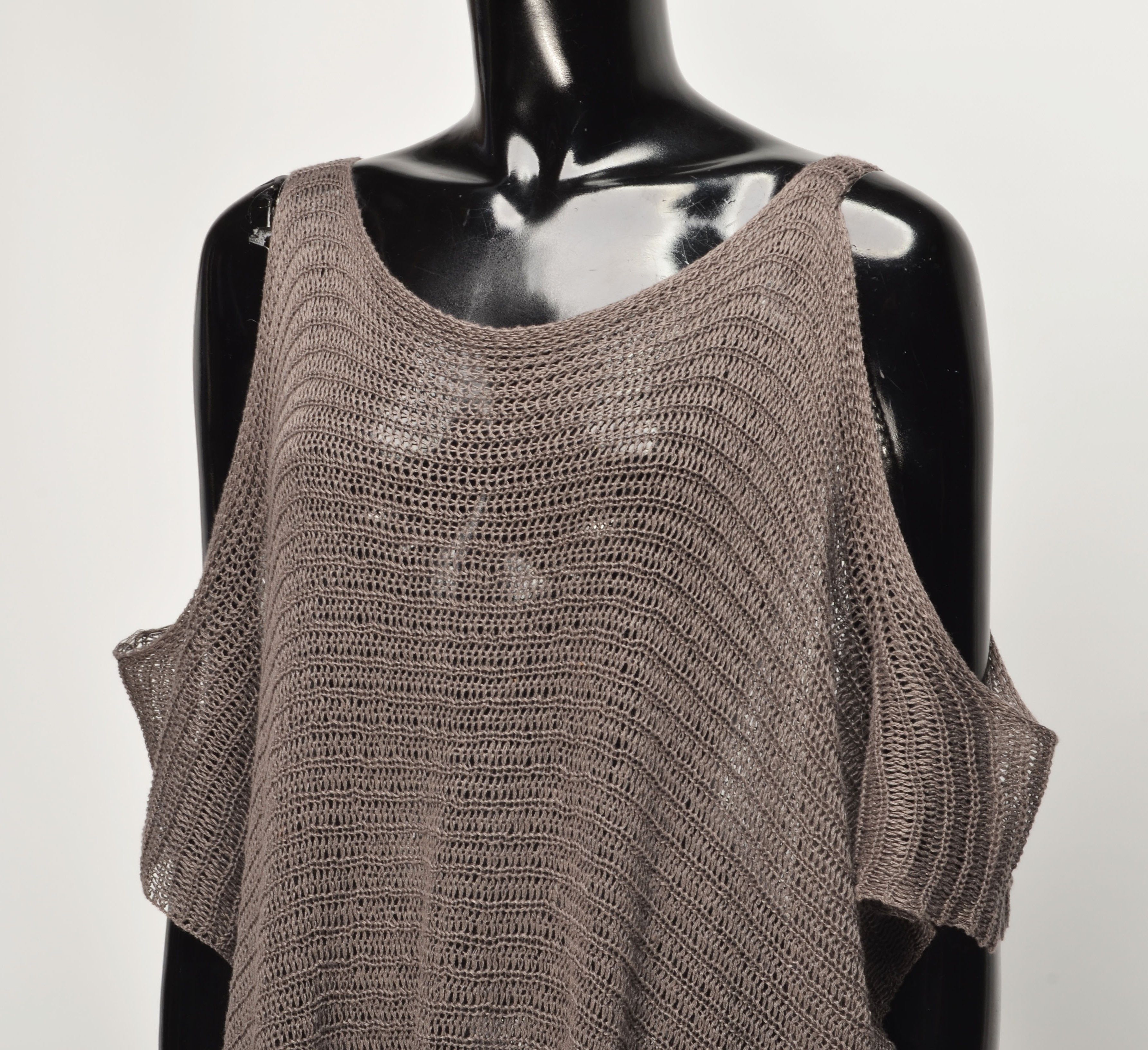 Sarah Pacini Sarah Pacini Avant Garde Fishnet Open Knit Tunic Size ONE SIZE - 2 Thumbnail