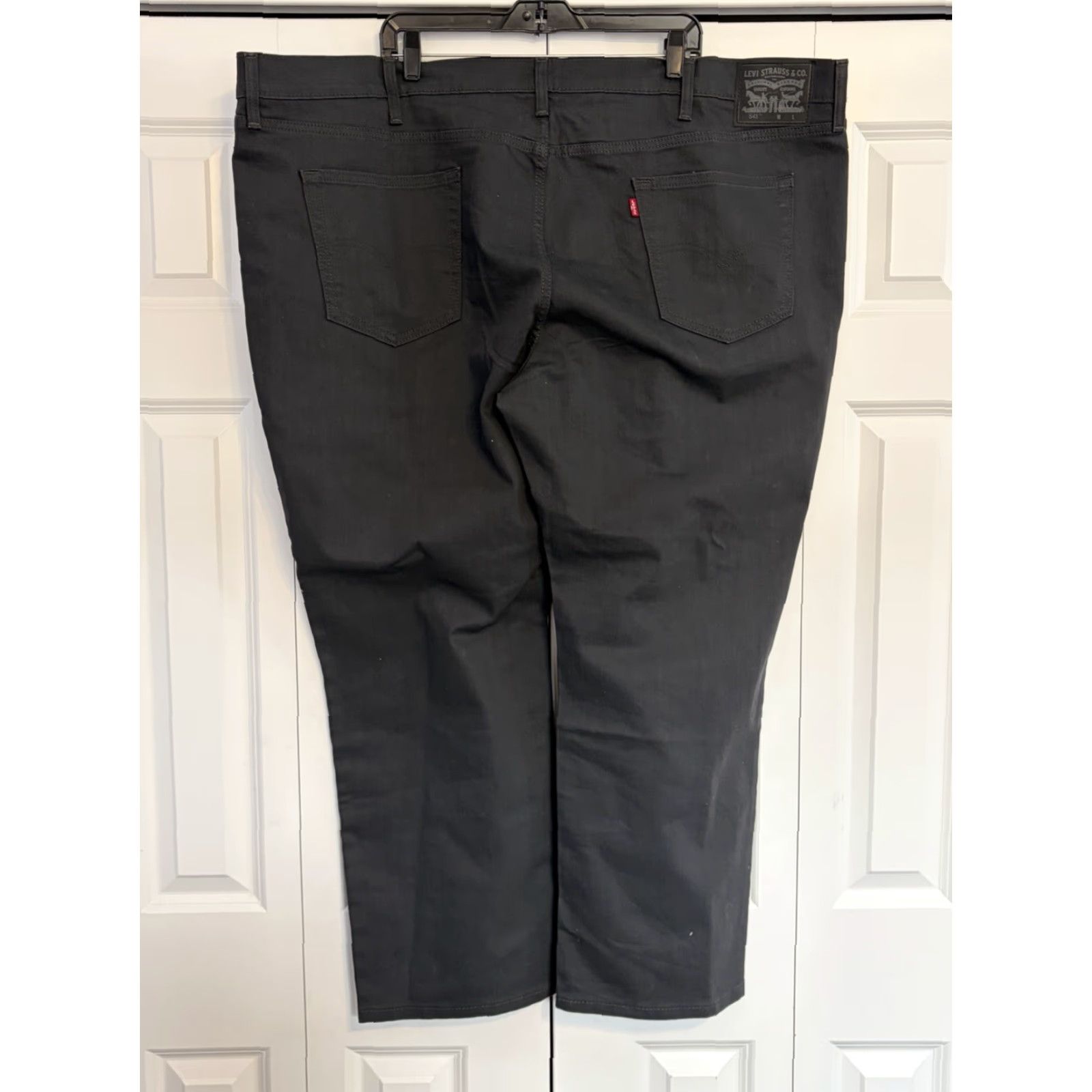 Levi's Levi's 514 Jeans Mens 52x30 Gray Straight Mid Rise Dark Wash Denim 5-Pocket Zip Regular Big & Tall Mens Jeans Size US 36 / EU 52 - 2 Thumbnail