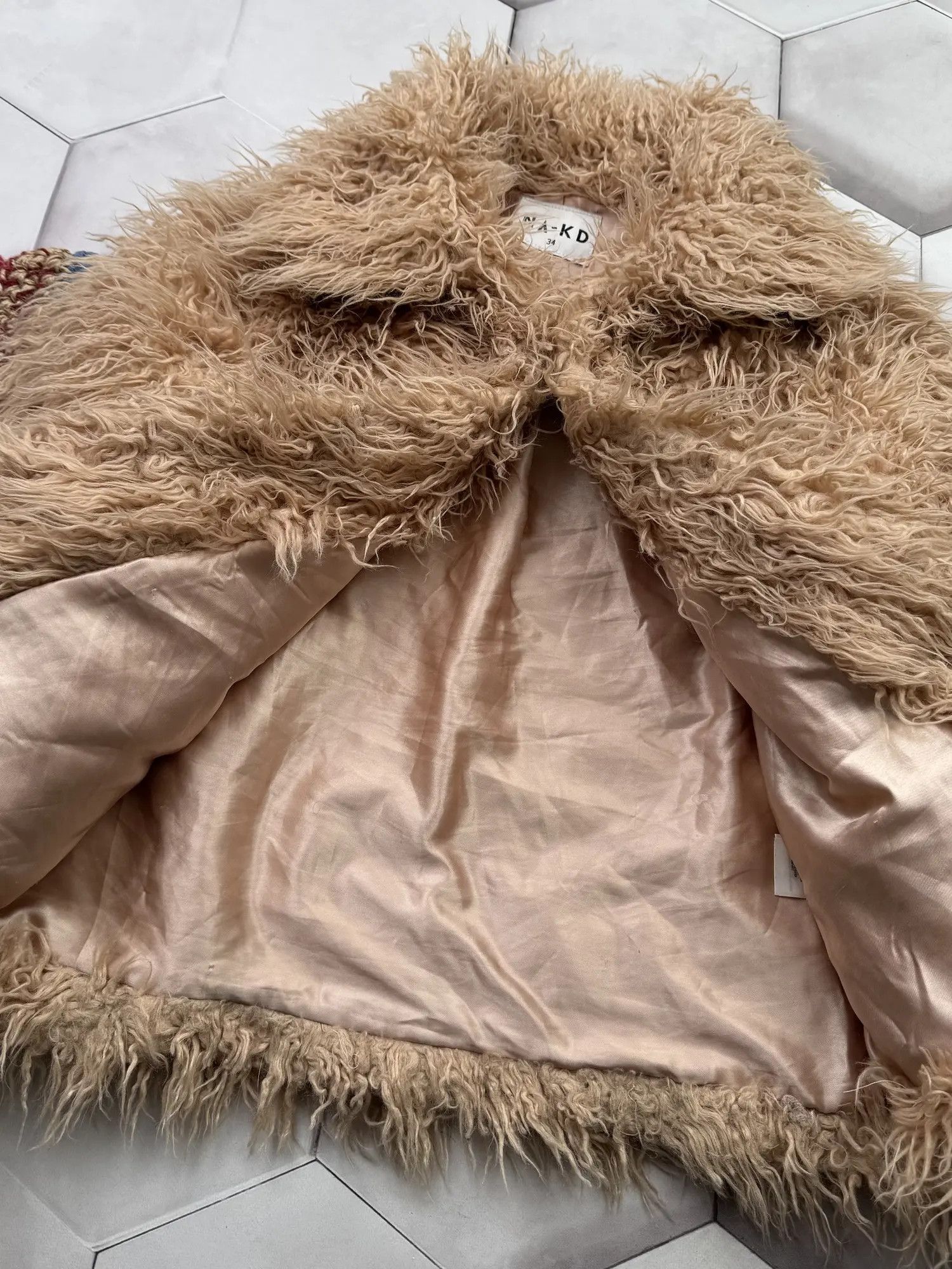 Vintage Y2K Faux Fur Short Jacket (E4) Size S / US 4 / IT 40 - 5 Thumbnail