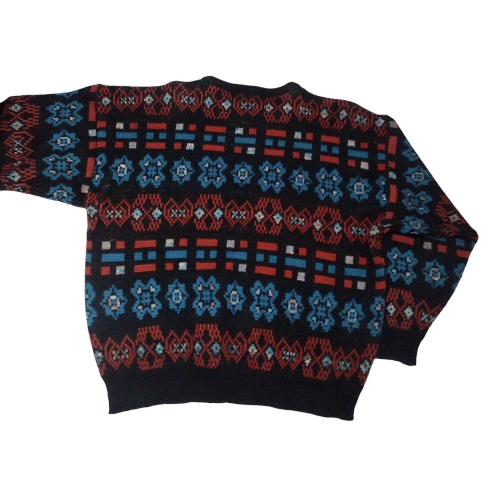 Vintage Vintage 90s Peter Jon Geometric Sweater Size XL Ski Streetwe Size US XL / EU 56 / 4 - 3 Thumbnail