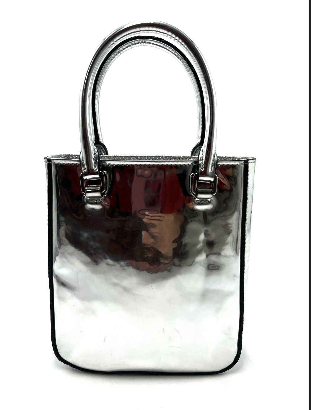 Authentic Prada Small Brushed Tote Bag Purple