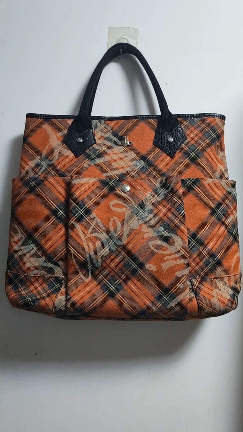 Vivienne Westwood Vivienne Westwood size os Orange graffiti tote bag Size ONE SIZE - 1 Thumbnail