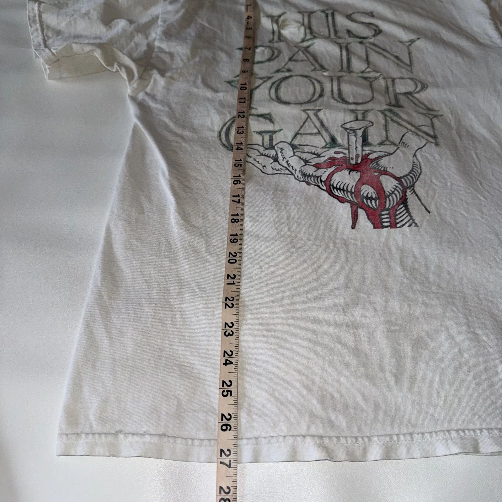 Vintage VTG Lords Gym T Shirt Sz M Jesus Cross Living Epistles 90s Size US M / EU 48-50 / 2 - 8 Thumbnail