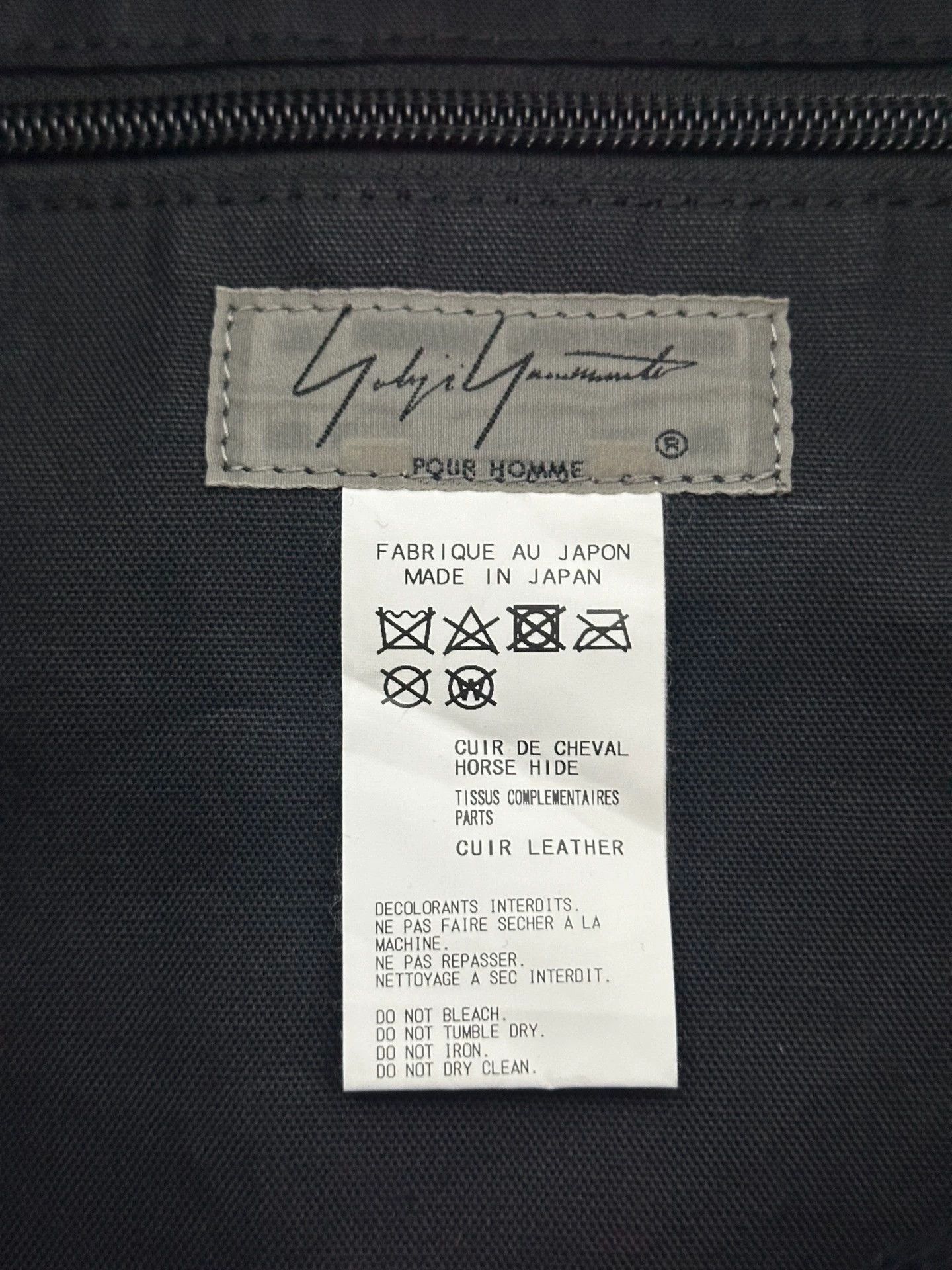 Yohji Yamamoto Yohji Yamamoto POUR HOMME Drawstring Nomad Bag Size ONE SIZE - 5 Thumbnail