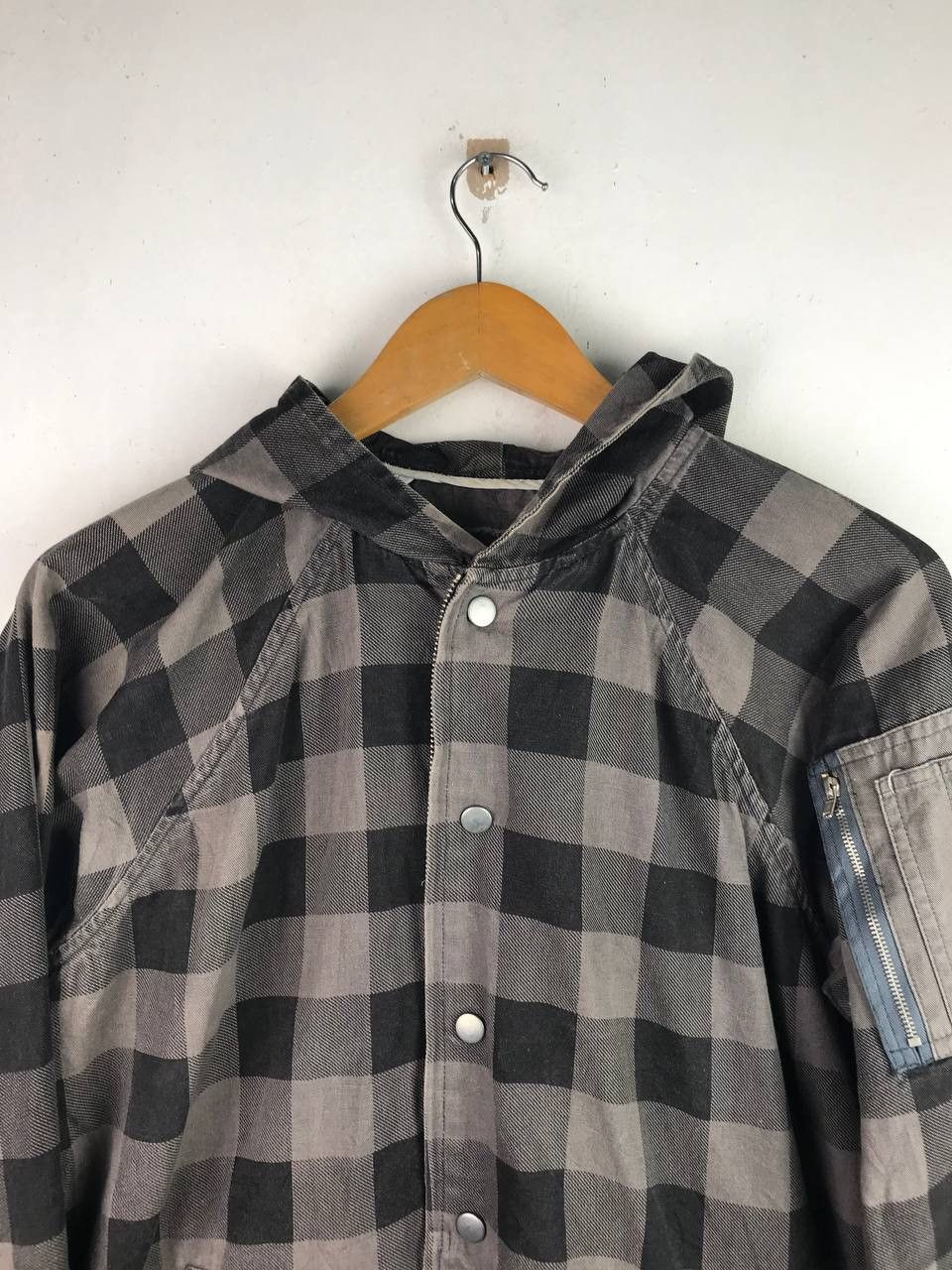 Japanese Brand × Vintage Vintage Rare Design Full Button Casual Bomber Jacket Size US L / EU 52-54 / 3 - 3 Thumbnail