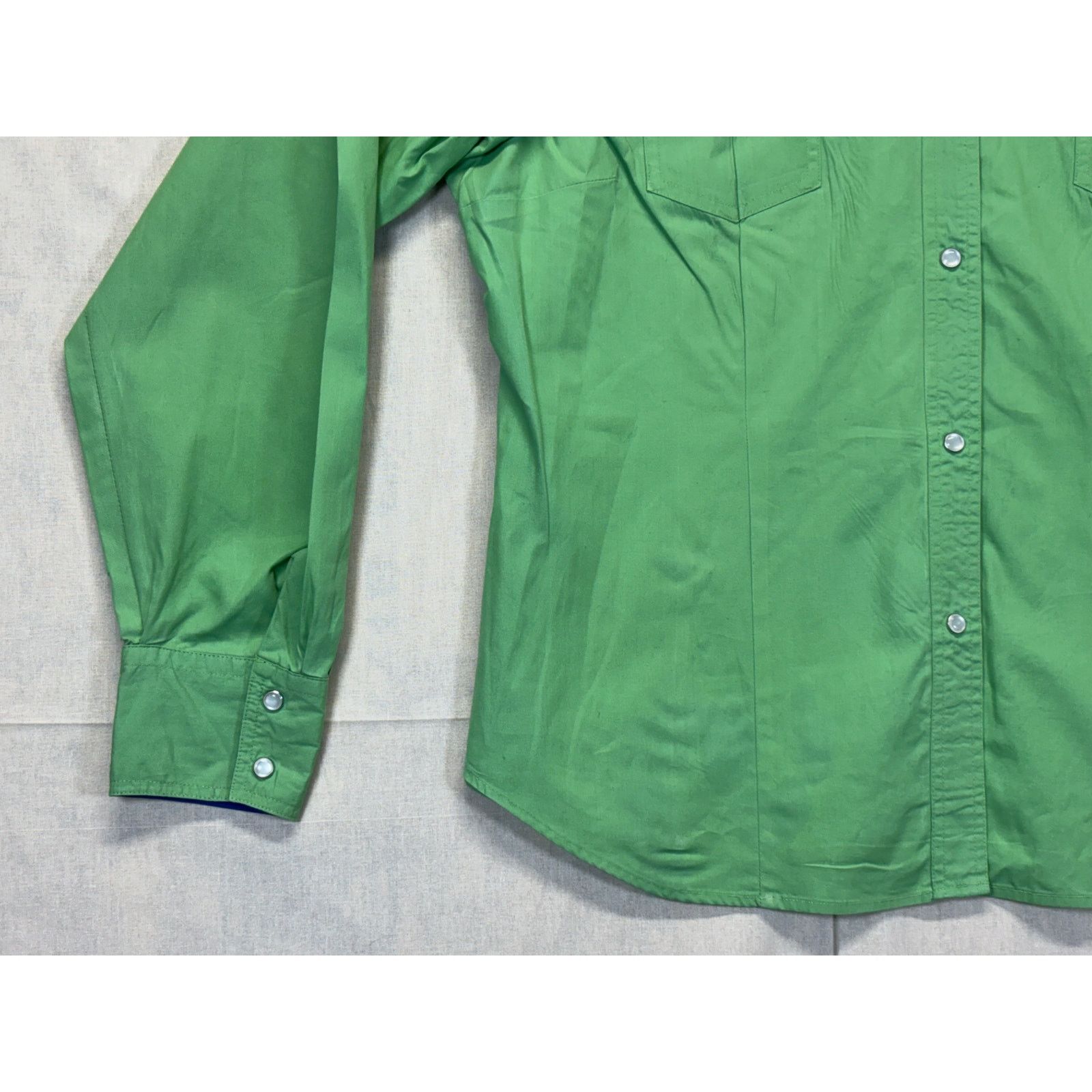 Roper Roper Green Women’s L Western Pearl Snap Shirt Long Sleeve Size L / US 10 / IT 46 - 9 Thumbnail