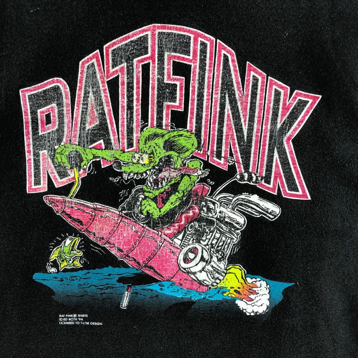 Cartoon Network × Vintage Pick!! Vtg 1994 RAT FINK HOT ROD Long Sleeve Tshirt Size US M / EU 48-50 / 2 - 10 Thumbnail