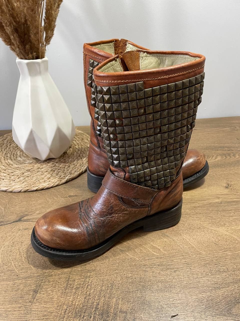 ASH ASH BOOTS BROWN LEATHER DISTRESSED MOTO BIKER Size US 6 / IT 36 - 6 Thumbnail