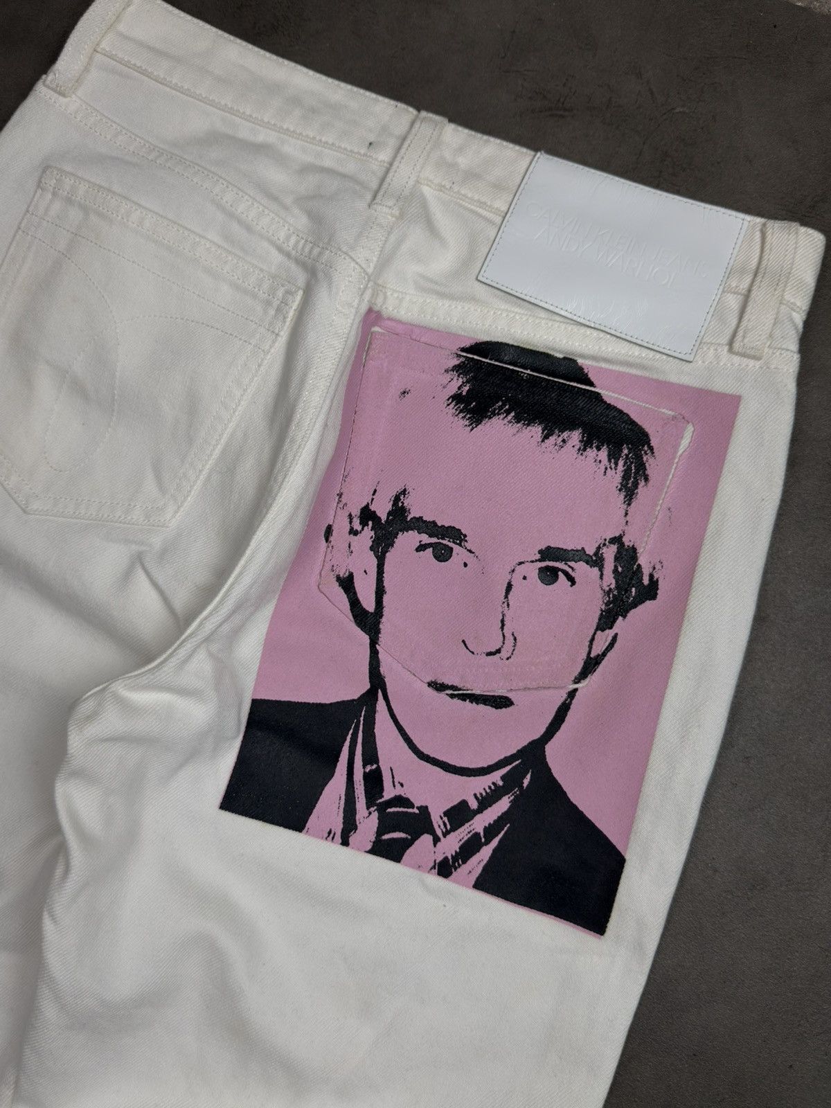 Raf Simons Calvin Klein x Andy Warhol x Raf Simons white pink jeans Size US 30 / EU 46 - 4 Thumbnail