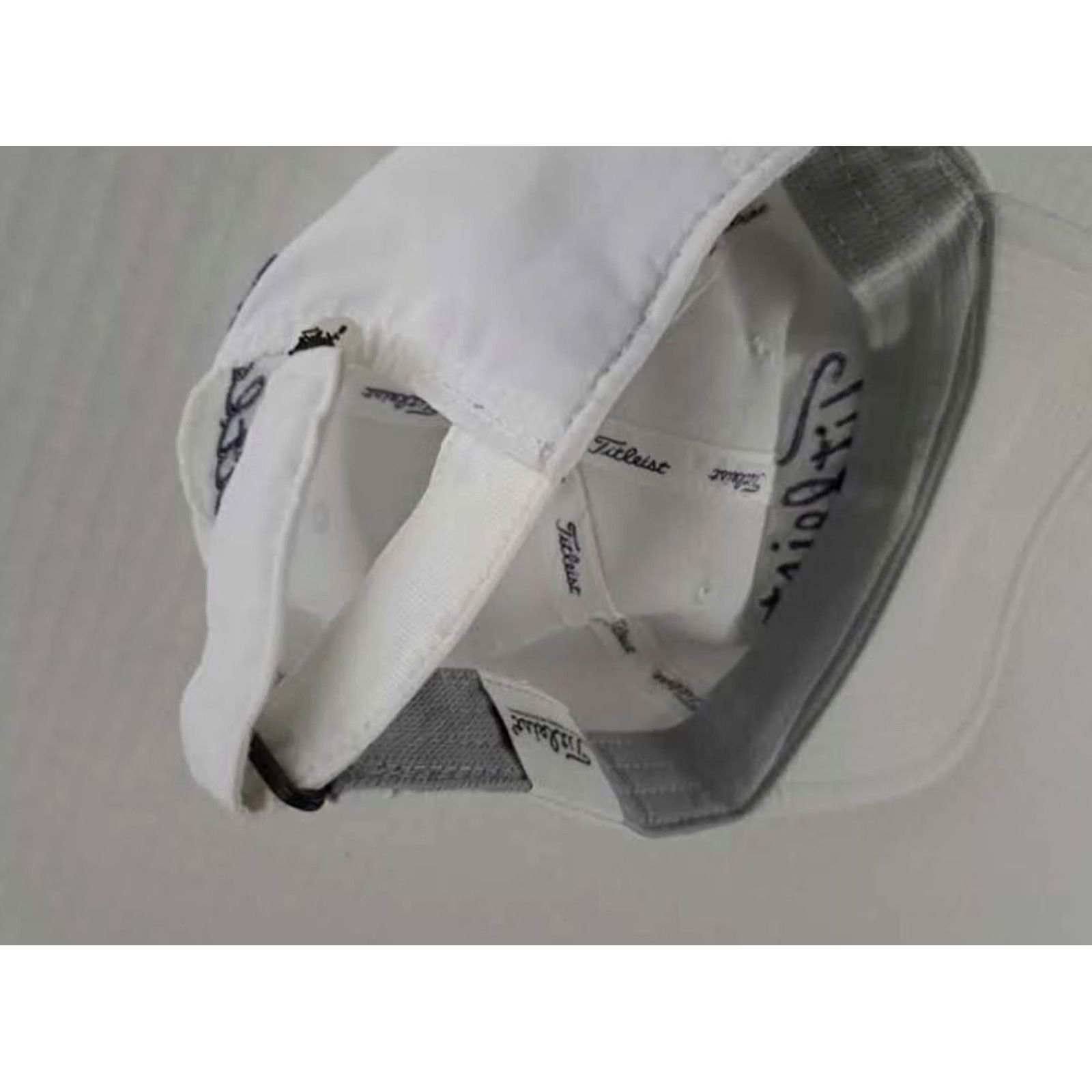 Titleist Titleist Hat Adjustable Size Strap White Lightweight Cotton Canvas Men Baseball Cap Size ONE SIZE - 6 Thumbnail