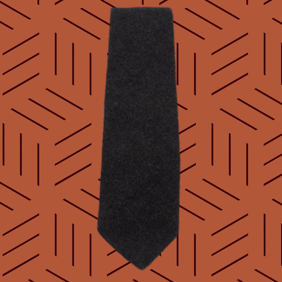 Vintage VINTAGE Berkley Cravats Tie Necktie Irish Mist Heather 3" Dark Gray 52" length Men Tie Mens Size ONE SIZE - 1 Thumbnail