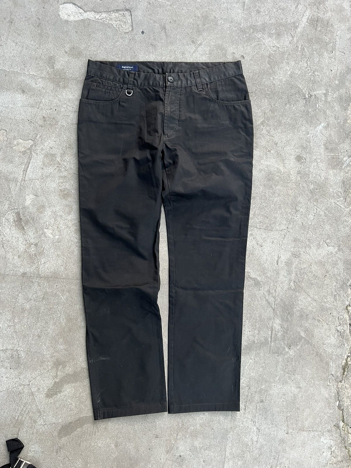 Ermenegildo Zegna × Vintage Vintage Zegna Sport Waxed Jeans Size US 31 - 5 Thumbnail