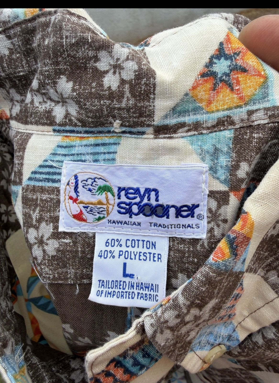 Reyn Spooner PreOwned Reyn Spooner Brown Hawaiian Print Men's L Size US L / EU 52-54 / 3 - 4 Thumbnail