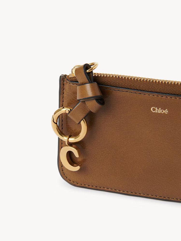 Chloe o1loc1c10226 Size: OS / Alphabet Card Holder in Dark Khaki Size ONE SIZE - 5 Thumbnail