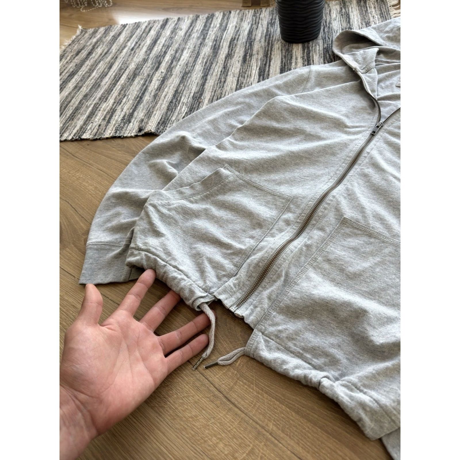 Allsaints VINTAGE AllSaints Hoodie Mens S Gray Logo 90s Y2K Basic Zip Crew Neck Slim Classic Streetwear Size US S / EU 44-46 / 1 - 4 Thumbnail