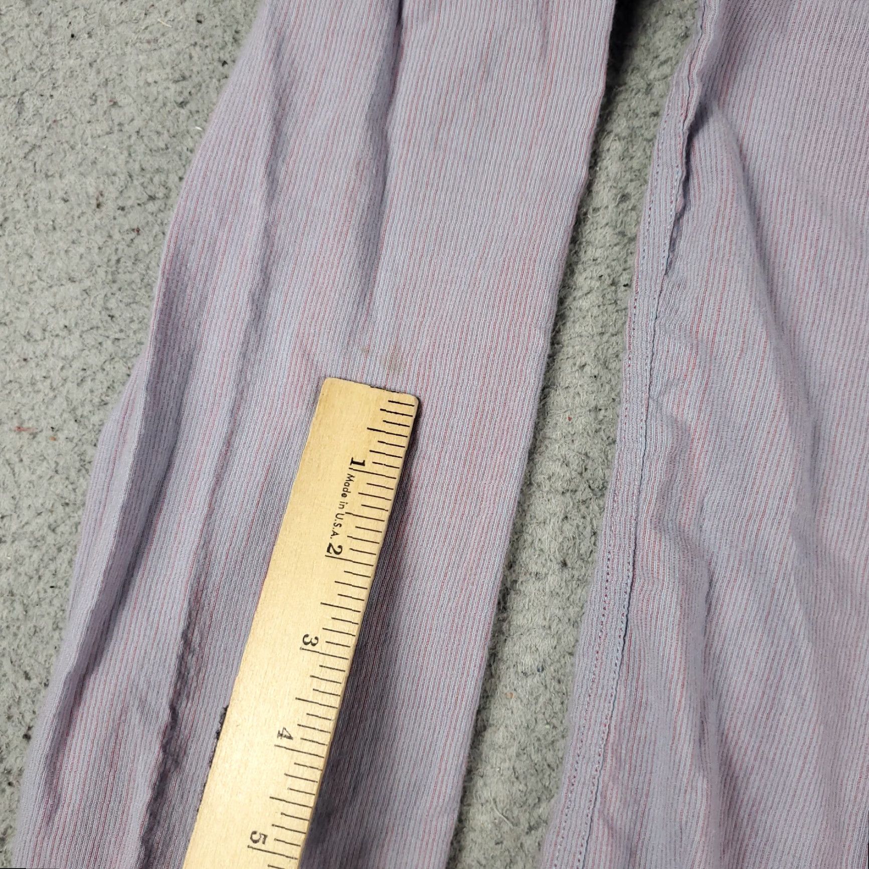 Original Penguin Original Penguin Red Gray Striped Button-Up Shirt Mens XL Casual Long Sleeve Size US XL / EU 56 / 4 - 7 Thumbnail