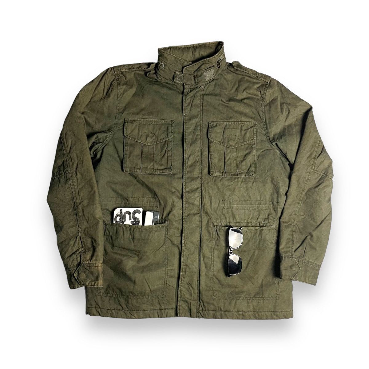 Le Grande Bleu (L.G.B.) 🇯🇵 IKKA MULTIPOCKET MILITARY BUTTON UP FULL ZIP JACKET Size US XL / EU 56 / 4 - 1 Thumbnail