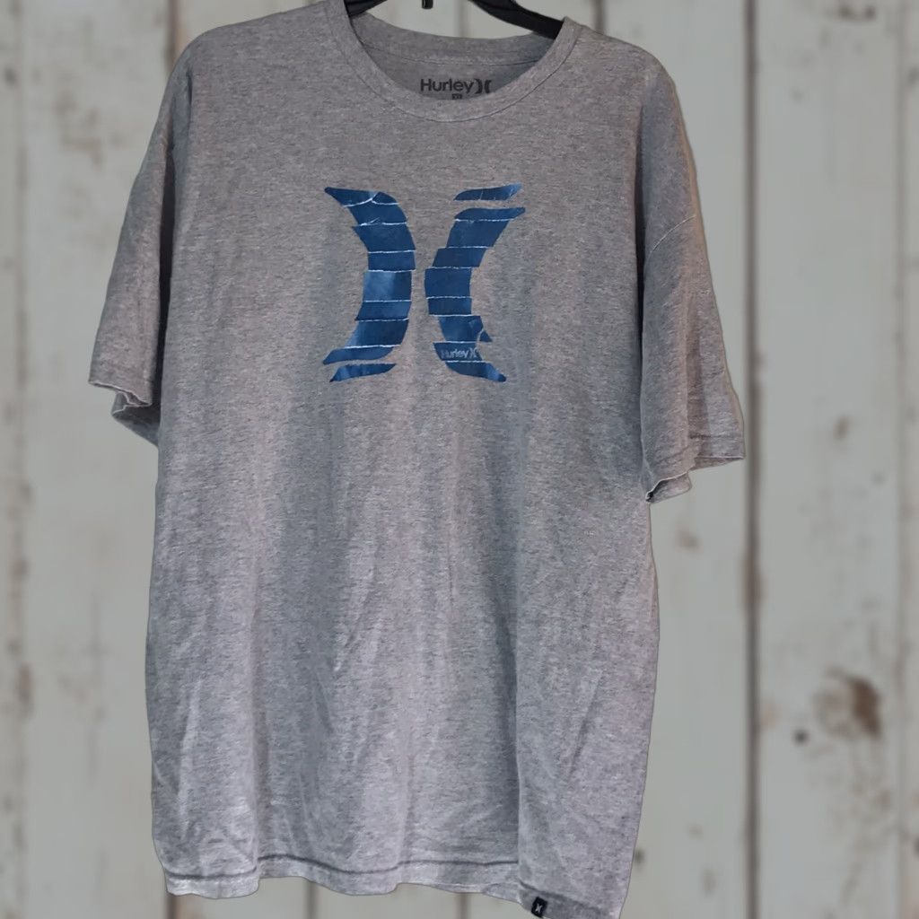 Hurley Hurley Graphic Print T-Shirt Adult XL Gray/Blue Modern Mens Size US XL / EU 56 / 4 - 1 Thumbnail