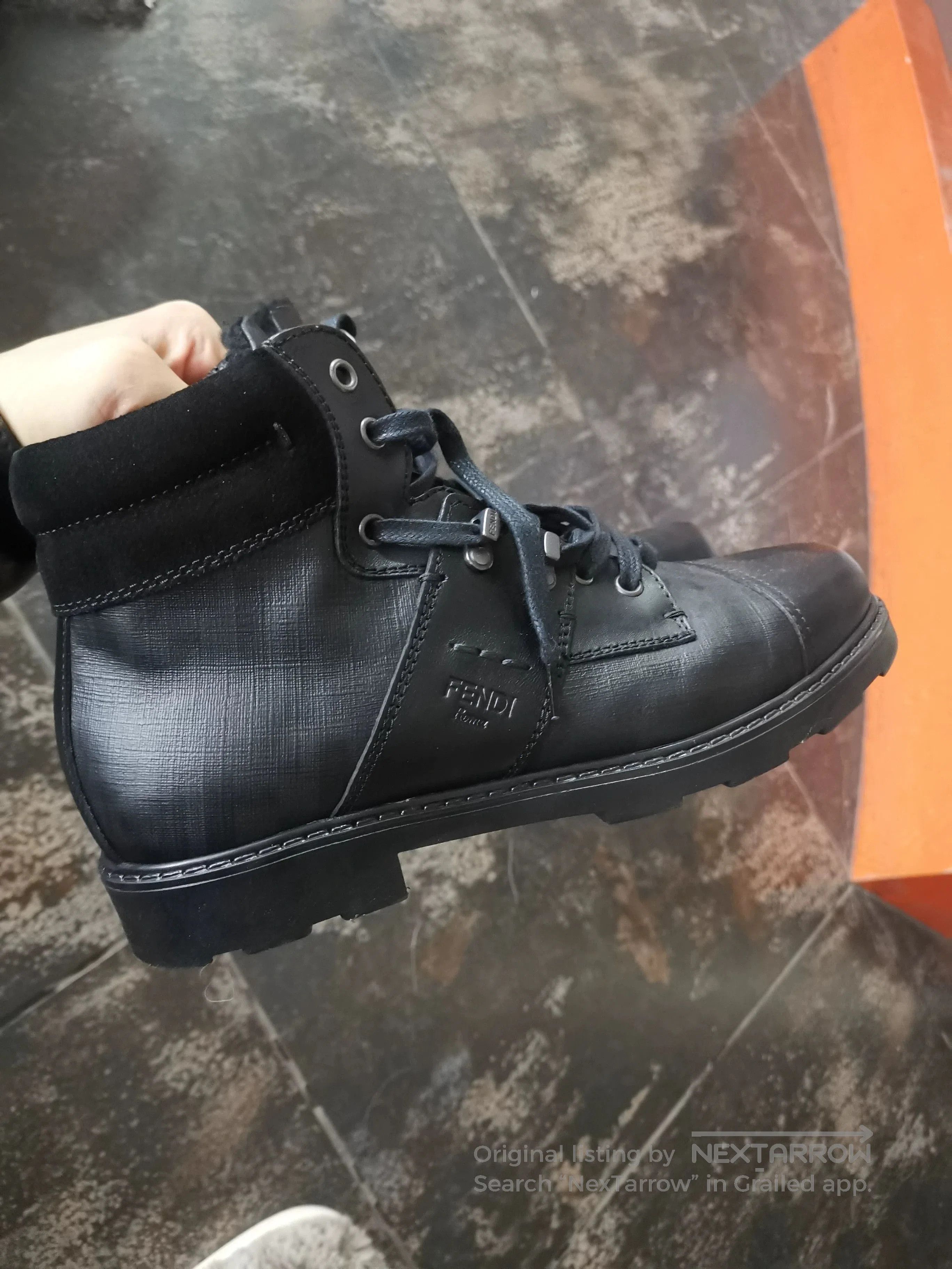 Fendi Fendi Black Shearling Mid-Calf Boots. Size US 6 / EU 39 - 1 Thumbnail