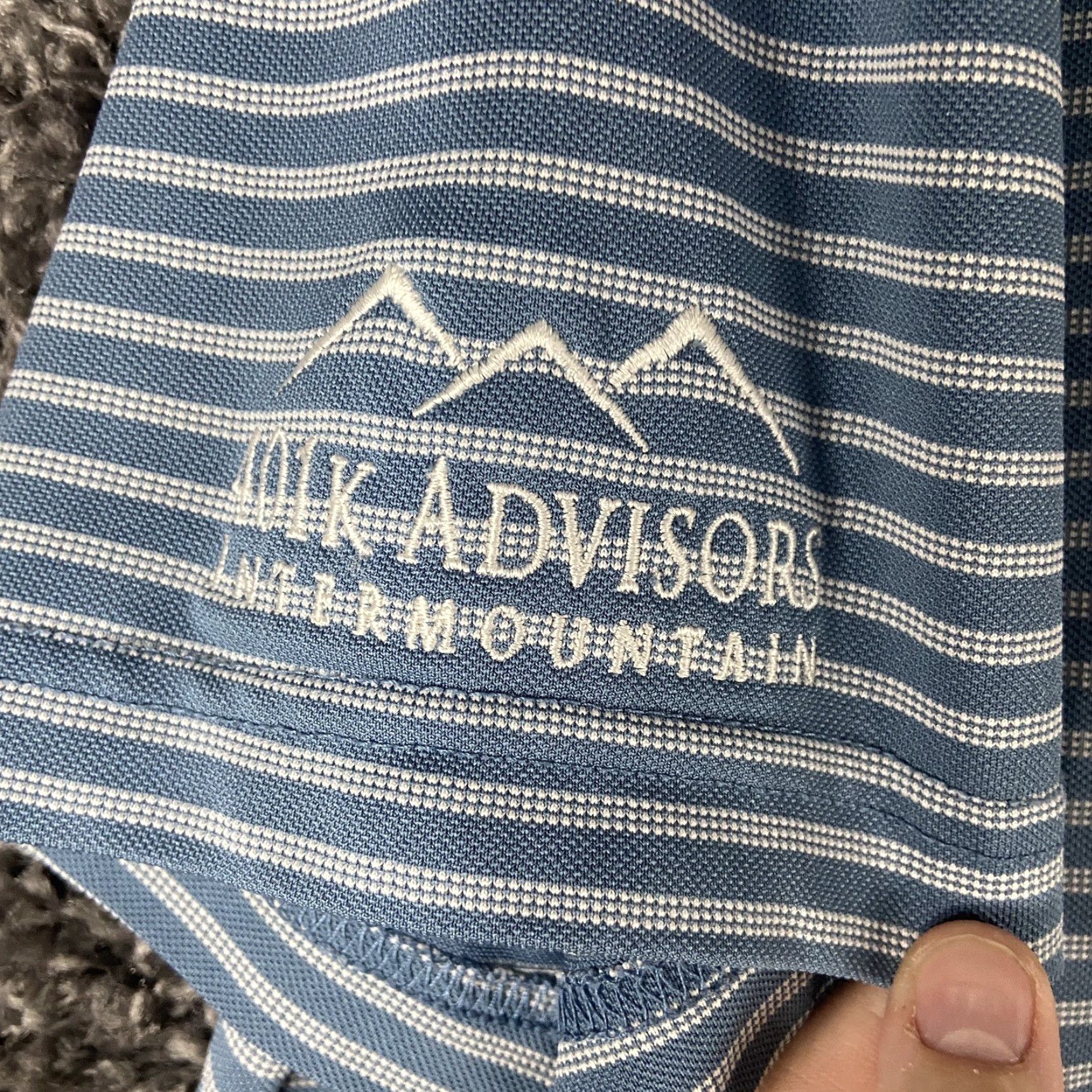 Vintage GREG NORMAN Play Dry Five Iron Polo Shirt Men M Blue Striped Polo M Mens Size US M / EU 48-50 / 2 - 4 Thumbnail