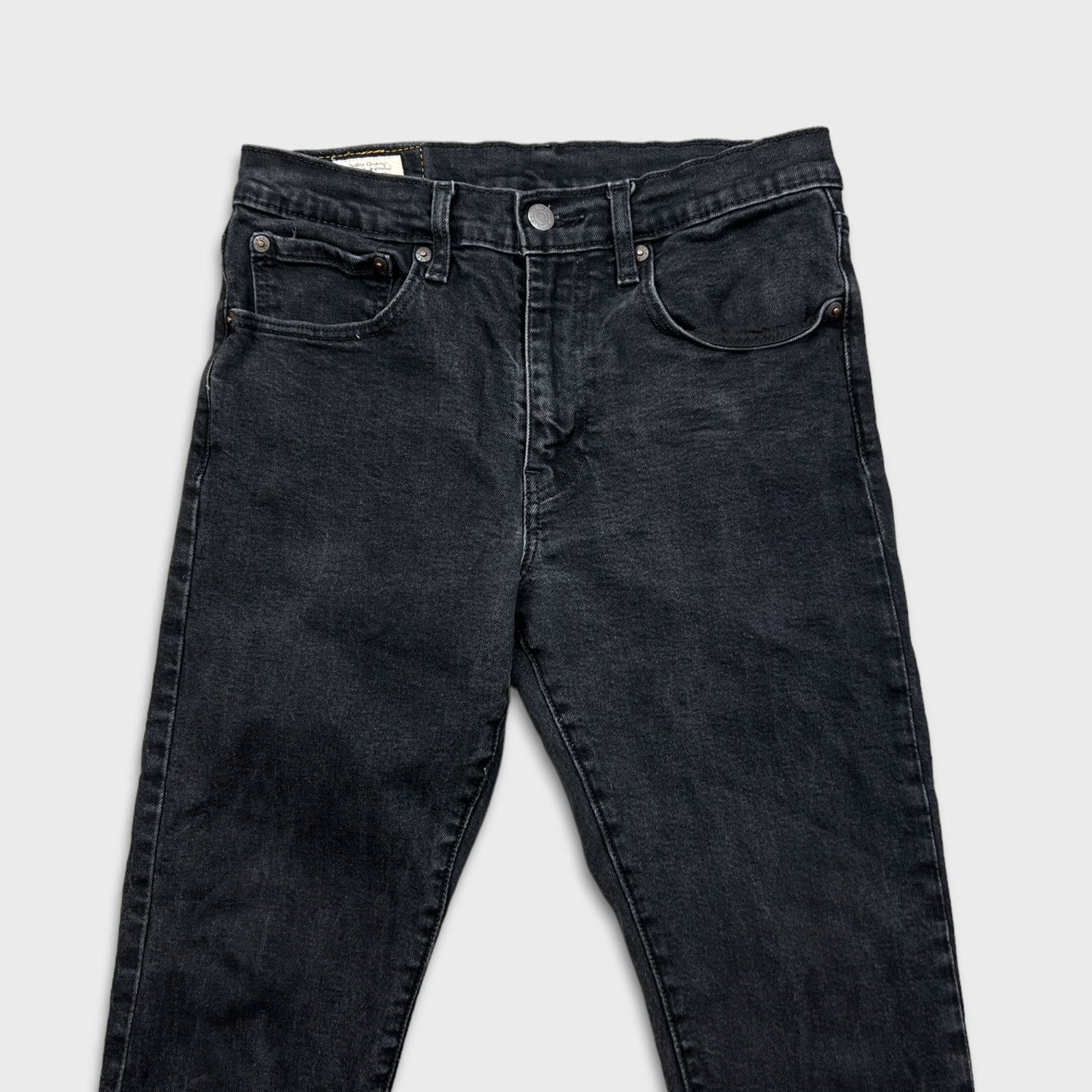 Levi's × Vintage Levi's 512 Jeans 29x27 Slim Taper Dark American Denim Pants Size US 29 - 2 Thumbnail