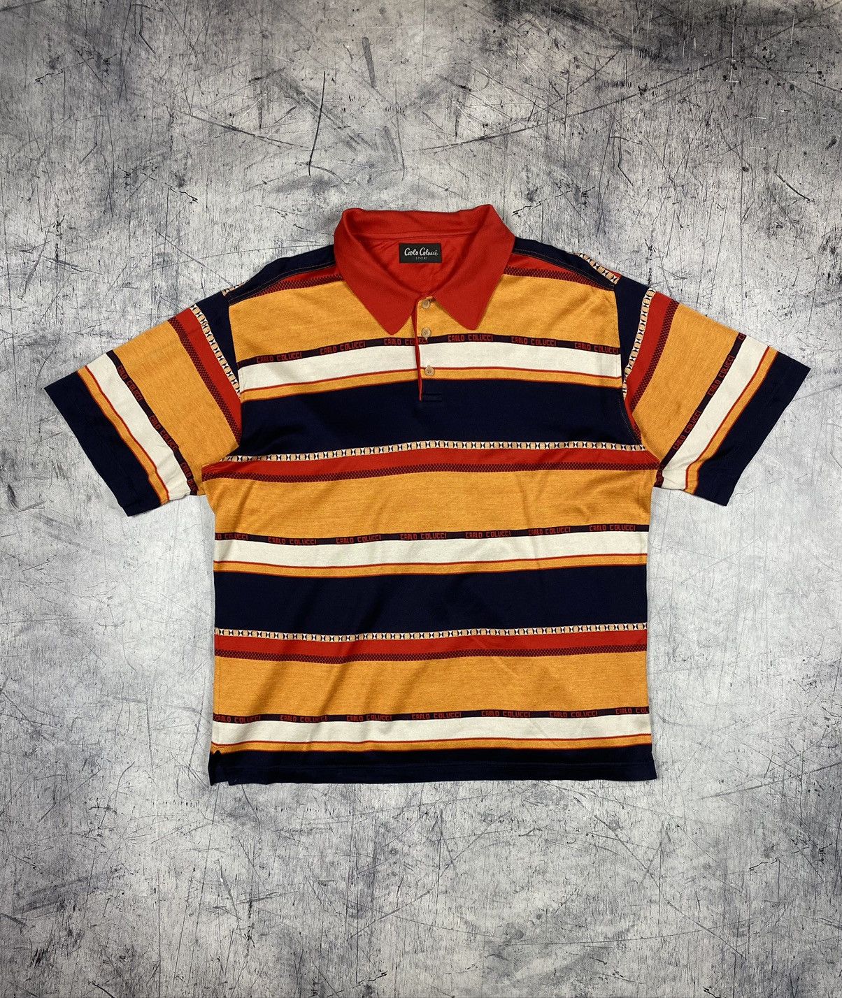 Carlo Colucci Vintage Carlo Colucci Sport Designer Luxury Polo Shirt Size US XL / EU 56 / 4 - 2 Thumbnail