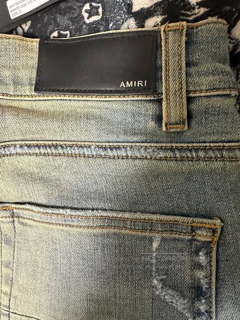 Amiri Amiri Classic Embroidered Patchwork Destroyed Blue Denim P Size US 32 / EU 48 - 6 Thumbnail