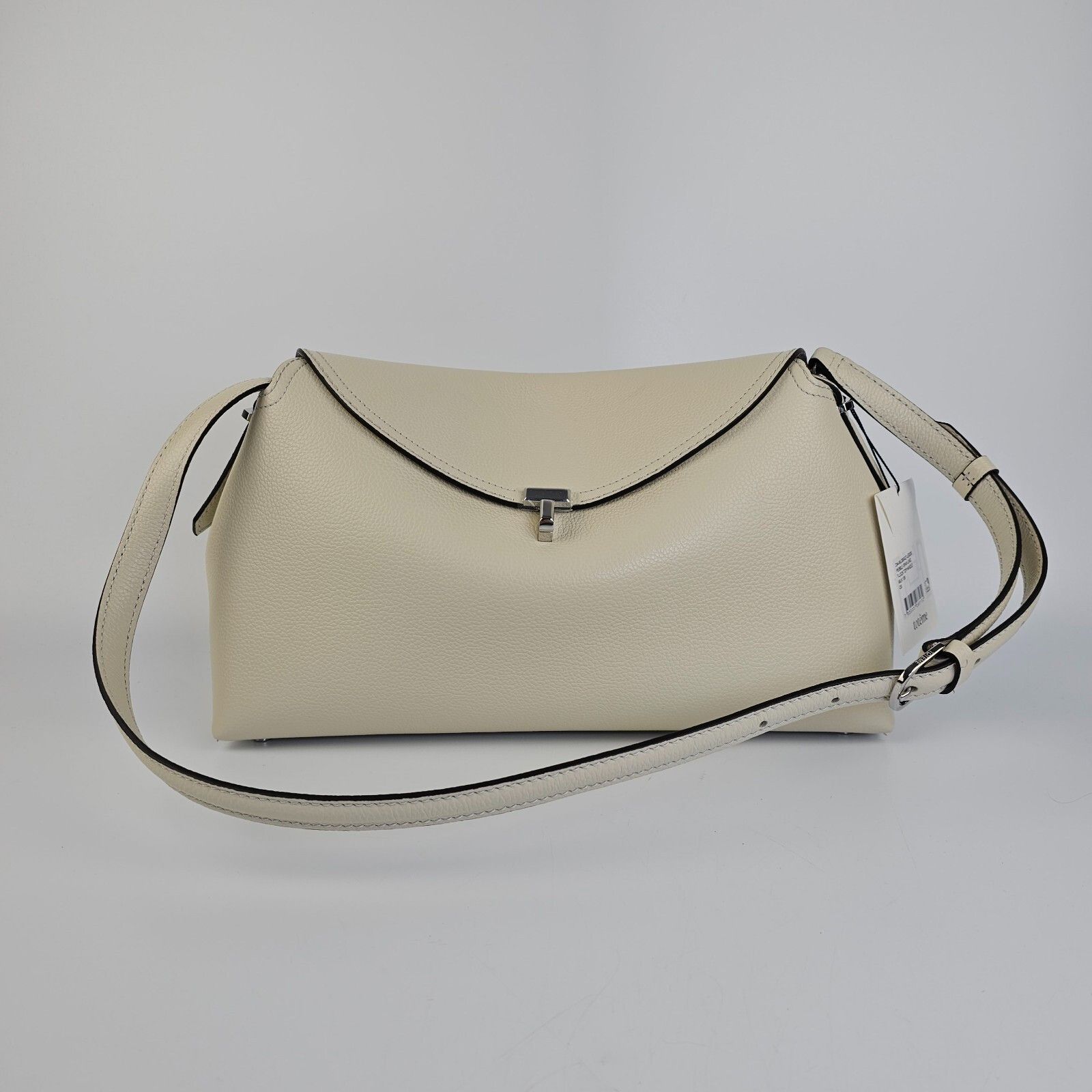 Toteme TOTEME T-Lock Milk White Leather Top Handle Bag New Size ONE SIZE - 3 Thumbnail