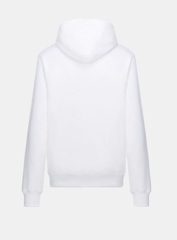 Dior o1w1db11024 Relaxed-Fit Hooded SweatShirt in White Size US M / EU 48-50 / 2 - 2 Thumbnail
