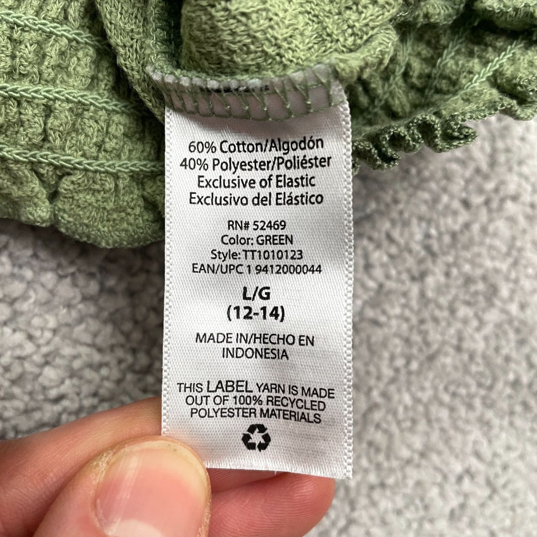 Vintage Time And Tru Blouse Shirt Womens Large Green Knit Crew Neck Long Sleeve Smocked Hem Casual Stretch Autumn Spring Summer Regular Mens? Size L / US 10 / IT 46 - 6 Thumbnail
