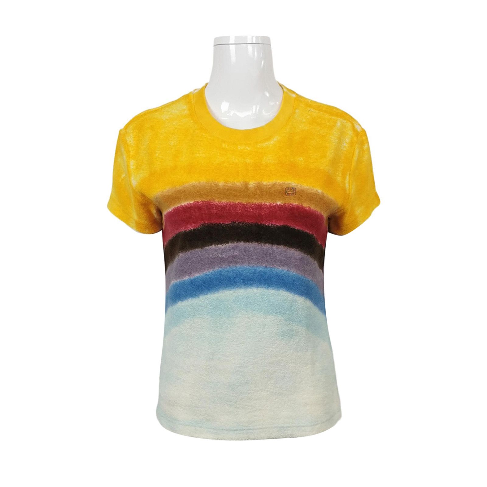 Acne Studios Acne Studios XXS Multi-Stripe Cotton Crewneck Tee Size M / US 6-8 / IT 42-44 - 1 Thumbnail