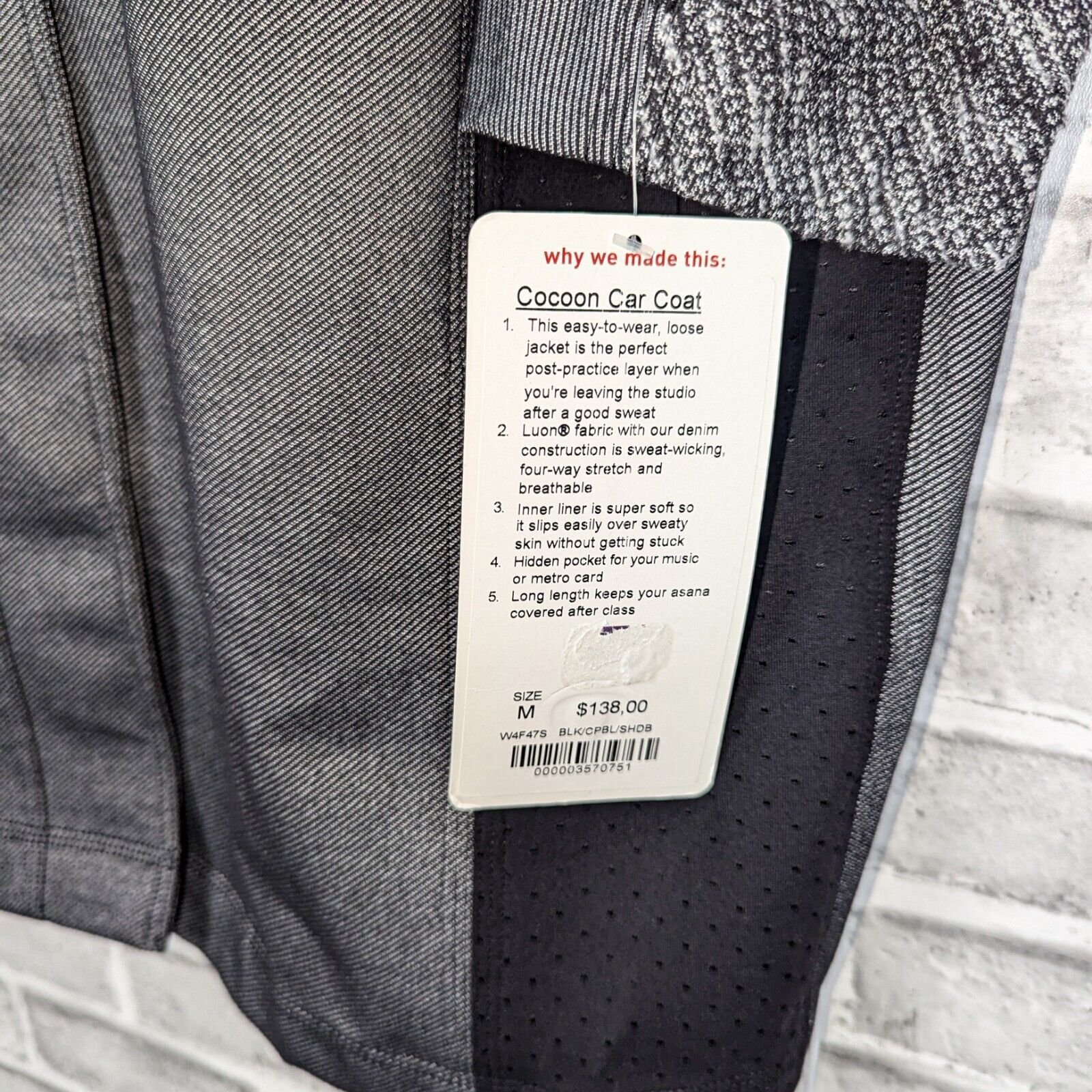Lululemon Lululemon Cocoon Car Coat Jacket in Heather Gray Black Size M / US 6-8 / IT 42-44 - 7 Thumbnail